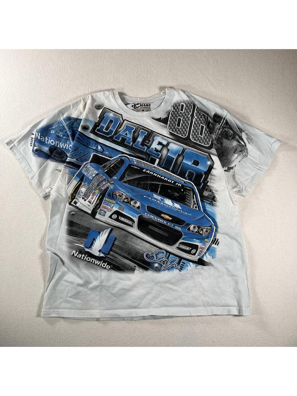 Y2K Dale Earnhardt Jr NASCAR All Over Print Racing Tee